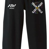 陸上競技 マラソン ランニング スウェットパンツ メンズ レディース キッズ 裏パイル スエット ルームウェア スポーツ ジャージ 綿100 長スボン 名入れ おしゃれ 文字入れ無料 「ネオンスタイルのクロスTRACK&FIELD」 アートワークスコウベ 【送料無料】
