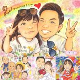 記念日の記念に、感謝の気持ちを似顔絵で伝えませんか。 プレゼント 似顔絵 両親 名入れ 手描き ギフト 贈り物 記念日 お祝い 結婚記念日 誕生日 彼氏 恋人 両親 彼女 名入れ 下書き確認 修正無料 実績多数 親孝行 そっくり 喜ばれる 一生もの 記念日 夫婦 宝物 披露宴 百寿祝い 家族 キレイ 傘寿祝い 贈答品 オーダーメイド 米寿祝い メモリアルギフト 還暦祝い 応援 バレンタインデー