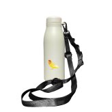 コザクラインコ ショルダー ステンレスボトル 500ml 保温 保冷 ステンレス 真空 断熱 二重構造 水筒 マイボトル カラビナ ベルト ストラップ オリジナル インコ 鳥 小鳥 ペット