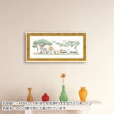 ヘアカット アニマル LS-05024 ルイ・シン 送料無料  ギフト アートフレーム ネコ 猫 絵画 ヘアー cat おしゃれ 北欧 インテリア お部屋