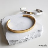 ステンレス 幅6mm 平打ちバングル シンプル 4カラー ブレスレット レディース メンズ ユニセックス アクセサリー 手首 大人 きれいめ カジュアル ミニマル ベーシック 重ね付け おしゃれ デイリー 男女兼用 金属アレルギー対応