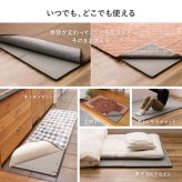 ラグ カーペット 【4枚セット】ジョイントアンダー 厚み増し太郎 アツマシ 約61×61cm の下に敷くマット ジョイントマット ジョイント式 下敷き 防音 滑り止め ふかふか 厚手 低反発