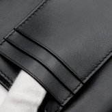 選べる2色 ボッテガヴェネタ BOTTEGA VENETA 三つ折り財布 レディース メンズ マキシイントレチャート 本革 ミニ財布 小銭入れ付き ブラック トープグレー カード6枚 750245 V3UO1