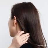 ステンレス ツイストイヤーカフ ロープ シンプルイヤーカフ ぷっくり かわいい 小ぶり ひねり ゴールド 18KGP 片耳1点 プチプラ 耳の穴不要 痛くない レディース 女性 金属アレルギー対応フェイクピアス ノンホール イヤリング