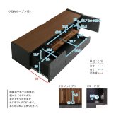 テレビ台 テレビボード ローボード 国産 大理石柄 モルタル柄 日本製 TVボード TV台 収納棚 リビング 収納 テレビラック モルタル調×木目 モダンテイストな 140cm幅 新生活