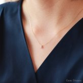  ピンクサファイア プチ ネックレス  プラチナ 18金 一粒 一石 シンプル ペンダント レディース プチネックレス 華奢 デザイン K18 Pt900 誕生石 サファイア ピンク 記念日 彼女 プレゼント ギフト