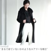 アルパカ コート ロングコート レディース スーリーアルパカ フォックスファー 日本製 入学式 入園式 卒入学 9号 11号 13号 ブラック 軽量 軽い ロング丈 秋 冬 アウター 卒業式 卒園式 ギフト プレゼント 6F (02000186r)