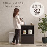 食器棚 キッチン収納 キッチンカウンター ロータイプ レンジ台 キッチン 収納 棚 キッチンラック キッチンワゴン おしゃれ シンプル かわいい 幅60 スライド棚 可動棚 隠しキャスター キャスター付き 炊飯器 トースター 電子レンジ ：