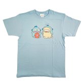 サンリオ ハンギョドン × なんでもいきもの Tシャツ(M) ライトブル＾ アパレル Sanrio 送料込み