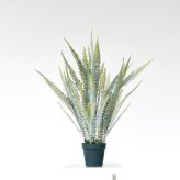 観葉植物 造花 ボストンファーン シルバー BROWN 全高約77cm 卓上・小型 フェイクグリーン 本物そっくり おしゃれ インテリア 人工観葉植物 アーティフィシャルグリーン オフィス 店舗 ホテル 開店祝い 室内 ミニ シダ タマシダ フェイク