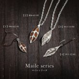 ハワイアンジュエリー シルバー ネックレス 刻印無料 シルバー925 コアウッド マイレリーフ 葉 ラッピング チェーン 長さ 選べる aumakua ハロウィン 【品番：CG-046-61-01】