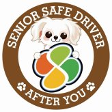 カーサイン 高齢者マーク SENIOR SAFE DRIVER チワマル ステッカー シール 直径13cm 肉球 日本製 車