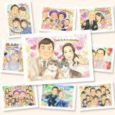 結婚の記念に、写真を送るだけで、あたたかな似顔絵に。修正無料で、納得しながら進められます。 ギフト サンクスボード 似顔絵 名入れ 贈り物 手描き プレゼント 結婚 感謝 婚礼 挙式 結婚式 新婦 新郎 名入れ 修正無料 下書き確認 サプライズ かわいい 似てる 一生もの 一生もの 披露宴 入籍 結婚式 初任給 オーダーメイド 引っ越し ウェディングギフト メモリアルギフト 傘寿祝い 結婚祝い