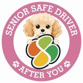 カーサイン 高齢者マーク SENIOR SAFE DRIVER コッカプー ステッカー シール 直径13cm 肉球 日本製 車