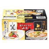 選りすぐりの名店ラーメン 銀座 篝 (かがり) 鶏白湯 (とりぱいたん)とSoba 狼スープ 味噌ラーメン 2種8食入り スープ付き 日本ピュアフード #75629