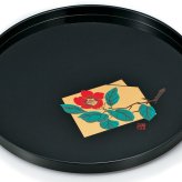 斉久　10.0丸盆 インテリア 漆器 盆 カタログギフト 景品 粗品