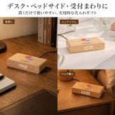ワイヤレスチャージャークロック ロゴ 名入れ 名前入り 名前 ネーム 名入り 名入れ無料 名前入れ 名入れギフト プレゼント ギフト 実用的 おしゃれ 送料無料 即日発送 祝い 誕生日 誕生日プレゼント 就職 お祝い 両親 贈り物 ラッピング 人気 退職