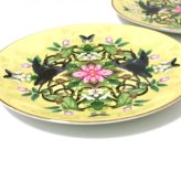 ウェッジウッドWEDGWOOD　ワンダーラストWonderlust　ウォーターリリーWATERLILY　イエロー　２０センチプレート　ペア　【御結婚御祝・内祝・新築御祝・還暦御祝・御礼・寿・ギフト包装可能】