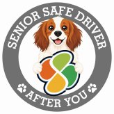 カーサイン 高齢者マーク SENIOR SAFE DRIVER コーイケルホーンディエ ステッカー シール 直径13cm 肉球 日本製 車