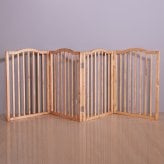 ペットフェンス giocoso 完成品 パイン材 天然木 ライトブラウン・ホワイト W58xD2.2xH75cm/枚x4枚(連結)隙間:約4.7cm ペットゲート 犬 猫 柵 ペット用品 ライトブラウン ホワイト おしゃれ