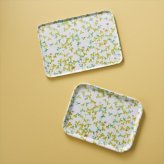 紀州漆器 12.0トレー2点セット 緑の若葉 #4725  内祝 内祝い お祝 御祝 記念品 出産内祝い プレゼント 快気祝い 粗供養 引出物