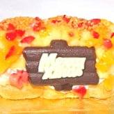 クリスマス生乳アイスクリームロールフルーツアイスケーキ　[クリスマスケーキ クリスマスアイスケーキ クリスマスプレゼント コンパクトサイズ]
