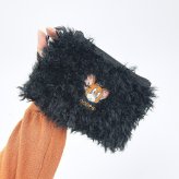 トムとジェリー ジェリー 刺繍ファーポーチ トムジェリ