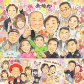 結婚記念日のプレゼントに、写真の表情を大切に、やさしく仕上げます。 似顔絵 金婚式 ギフト 手描き プレゼント 贈り物 名入れ 結婚記念日 お祝い 誕生日 長寿 大人数 祖父 ご夫婦 家族 ご両親 下書き確認 修正無料 名入れ 喜ばれる サプライズ そっくり 親孝行 一生もの 結婚50周年 長寿 宝物 感謝 感動 オーダーメイド 闘病中の方への励まし クリスマス ハロウィン 結婚祝い 傘寿祝い