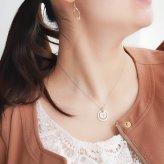 LOVERS SCENE ネックレス レディース ネックレス シルバー LSP0082PKRM-40 ネックレス サークル モチーフ メッセージ ネックレス 誕生日 プレゼント ギフト 記念日 女性 誕生日プレゼント プレゼント 誕生日プレゼント 彼女 妻 おすすめ プレゼント ピンク 人気 ブランド 秋アクセ　秋ジュエリー ご褒美ジュエリー 彼女 ネックレス ギフト バースデー ギフト 記念日