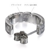 金属アレルギー フープピアス ハワイアンジュエリー 純チタン 誕生石 フープピアス カットアウト【M】 片耳購入可能 キャッチ シンプル 20G(ゲージ) BY THE TIEA バイザシー ギフト ハロウィン 【品番：TIE109】