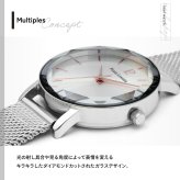 ピエールラニエ PIERRE LANNIER レディース 腕時計 クオーツ マルチプル MULTIPLES 30mm P009M628 ラウンド メッシュベルト シルバー