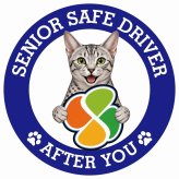 カーサイン 高齢者マーク SENIOR SAFE DRIVER エジプシャンマウ ステッカー シール 直径13cm 肉球 日本製 車