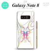 【SC01K】【スマホケース/スマホカバー】【ギャラクシー ノート8】SC01K スマホケース Galaxy Note8 SC-01K カバー ギャラクシー ノート8 ピンスト 白×グラデ1 nk-sc01k-1244【メール便送料無料】