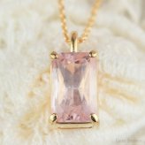  非加熱 ピーチサファイア　1.87ct ネックレス ペンダント 18金 K18 シンプル 一粒 一石 女性 プレゼント ギフト 誕生石 サファイア ピンク サファイアネックレス Drops