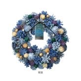 ナチュラルリースL 通販 フラワーリース ドライフラワー プリザーブドフラワー 造花リース 玄関ドア飾り 壁掛けインテリア フラワーギフト 母の日プレゼント 新築祝いギフト 結婚祝い贈り物 オールシーズン おしゃれ可愛い 北欧風雑貨 ボックス入り 敬老の日ギフト