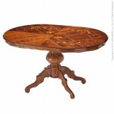 イタリア 家具 ヨーロピアン ヴェローナクラシック ダイニング5点セット:テーブル幅135cm+チェア-ミックスグリーン4脚 猫脚 ヨーロッパ家具 クラシック 輸入家具 アンティーク風 イタリア製 ブラウン おしゃれ 高級感 エレガント 木製 天然木 新生活