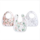 ビブ aden+anais essentials バタフライガーデン スナップビブ 3枚セット スタイ よだれかけ 大きめ 洗える コットン100% ダブルガーゼ3層構造 出産祝い 出産内祝い ベビーシャワー 女の子 プレゼント ギフト エイデンアンドアネイ