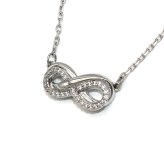 スワロフスキー swarovski ネックレス Hyperbola パヴェ インフィニティ 5687265 ハイパーボラ ペンダント アクセサリー レディース シルバー+ホワイト 海外正規品
