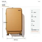 EDGELINK クルーズボックス スーツケース 74-85L キャリーケース 大容量 拡張 出張 旅行 使いやすい レディース メンズ ギフト プレゼント ブラック 05806