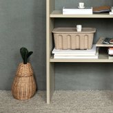 ferm LIVING ファームリビング Pear Braided Storage 洋ナシのカゴ Sサイズ おしゃれディスプレイ 北欧 雑貨 インテリア バスケット ラタン カゴ 飾り 収納 玄関 リビング プレゼント ギフト おすすめ