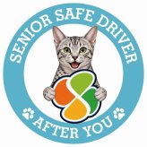 カーサイン 高齢者マーク SENIOR SAFE DRIVER エジプシャンマウ ステッカー シール 直径13cm 肉球 日本製 車