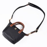 高品質ヨーロッパ輸入モデル トミーヒルフィガー TOMMY HILFIGER トートバッグ ミニトート ミニショルダー POPETTE MICRO レディース ブラック AW0AW18368 BDS BLACK 送別会 誕生日 結婚祝い 結婚式 彼氏 息子 夫 男性 名刺入れ 高級 父の日 母の日 即日発送