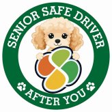 カーサイン 高齢者マーク SENIOR SAFE DRIVER コッカプー ステッカー シール 直径13cm 肉球 日本製 車