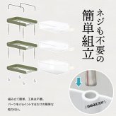 フェミニワゴン 3段 ONLS0381 キャスター付引き出し収納 リビング収納 韓国スタイル エレガント 角型 プラスチック キャスター付き収納ワゴン スリム 引き出し付き 小物収納 幅32cm 奥行37cm 高さ40cm 新生活