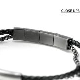 ポリス ブレスレット メンズ ブランド POLICE DUALCELL 2連  GB0082503 ガンメタル ブラック アクセサリー