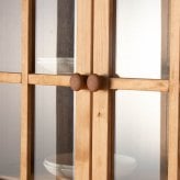 食器棚 FARMER 完成品 無垢材 パイン材 天然木 幅120cm・幅90cm W120xD45xH195cm / W90xD45xH195cm キッチン収納 カップボード 収納家具 ライトブラウン おしゃれ 新生活