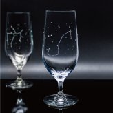 星座のグラス 「ラインストーンきらめく 12星座のタンブラーグラス／ペアセット 」