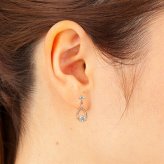 【無料ラッピング】  ヨンドシー 4℃ ピアス シルバー ピアス キュービックジルコニア レディース ブランド 正規品 新品 ギフト プレゼント 人気 おすすめ 誕生日 記念日 クリスマス 送料無料