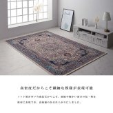 ラグ カーペット ウィルトン 長方形 クラシック柄 高級感 抗菌防臭 約200×300cm 新生活