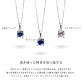 サファイア ネックレスプラチナ ネックレス ピンクサファイア 9月誕生石 一粒 PT950 プラチナ950 白金 チェーン 長さ選べる 40cm 45cm 50cm ギフトラッピング可能 シンプル 華奢 上品 Rapture 彼女 妻 女性 レディース 誕生日 プレゼント ハロウィン 【品番：CG-RSP-29051PT-9】
